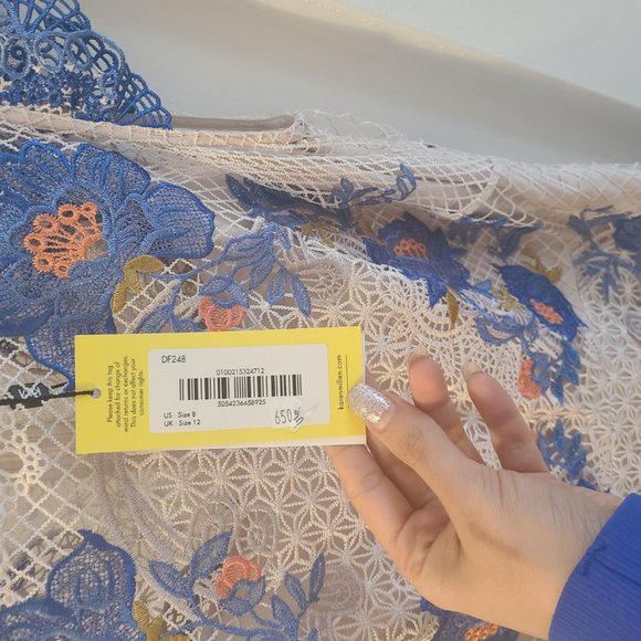 Floral Lace Mini Dress - Picture 6 of 6